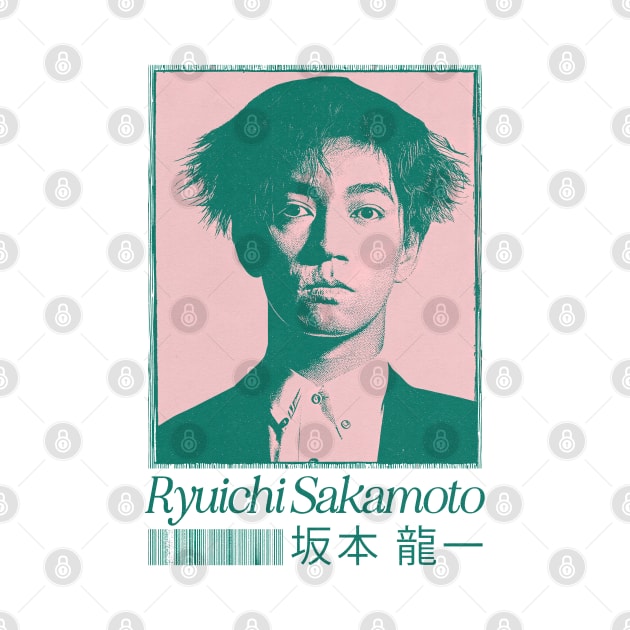 Ryuichi Sakamoto ---- Original Fan Art Design by unknown_pleasures