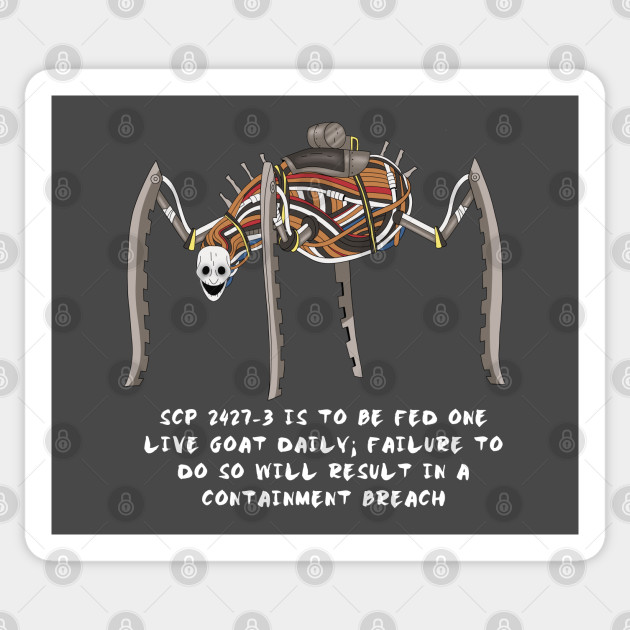 Scp 2427 3 Care Maintenance Scp Sticker Teepublic
