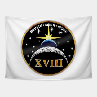 Apollo 18 mission "patch" artwork Tapestry