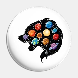 Cosmics Wolf Pin