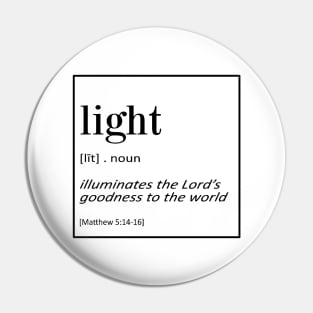 Light - Matthew 5:14-16 | Bible Quotes Pin