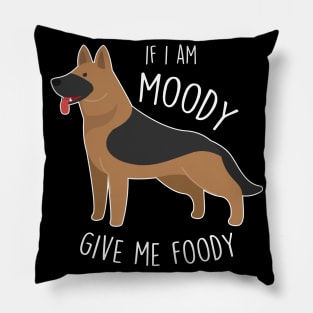 German Shepherd Dog Moody Foody Pillow