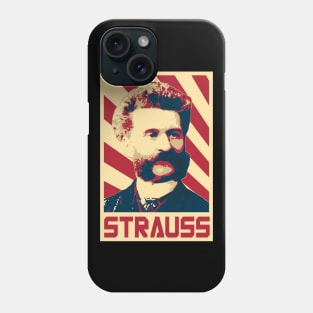 Johann Strauss II Retro Propaganda Phone Case