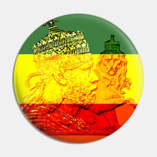 Menelik Emperor Ethiopia Bloodline of King Solomon Pin