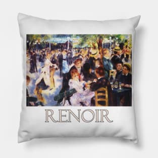 Dance at the Moulin de la Galette (1876) by Pierre-Auguste Renoir Pillow