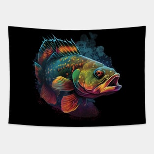 Peacock bass fishing Tapestry