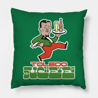 Defunct Toledo Buckeyes Hockey Team Pillow