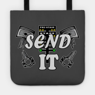 Send it, broken pistons design Tote