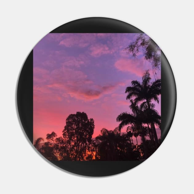 Silhouetted Sunset Pin by Felicity-K