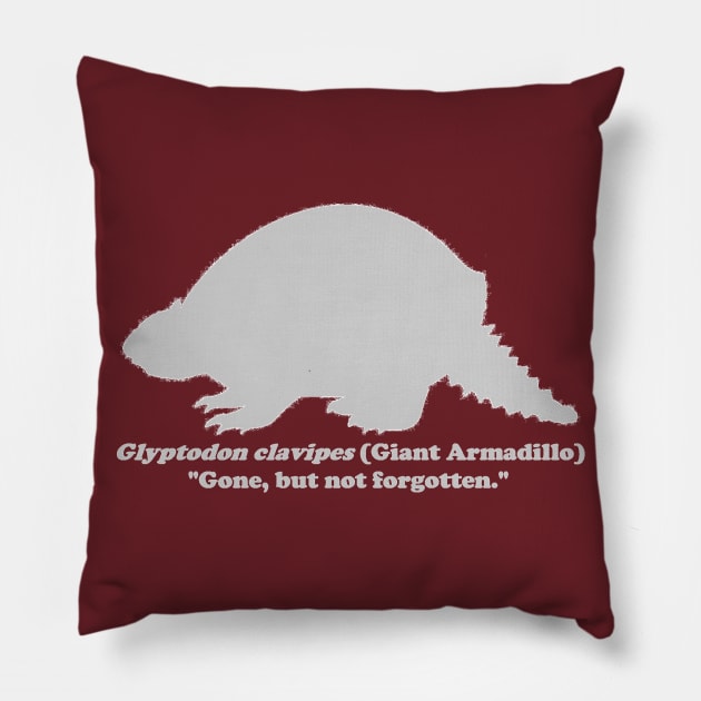 Glyptodon clavipes (Giant Armadillo) Light Pillow by dabblersoutpost