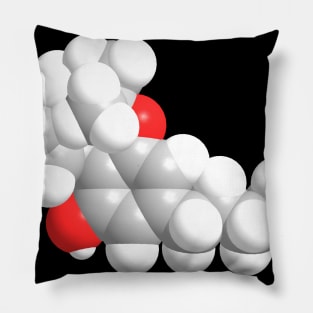 CBD Molecule Chemistry Pillow