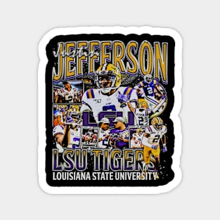 Justin Jefferson College Vintage Bootleg Magnet