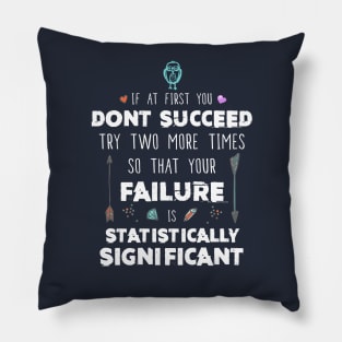 Funny Science Success Chemistry Motivation Nerd Gift Pillow