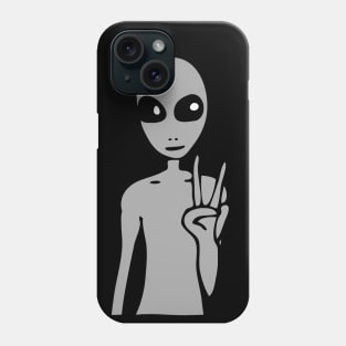 We Come In Peace (grey) Phone Case