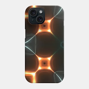 Abstract dark background with neon glow Phone Case