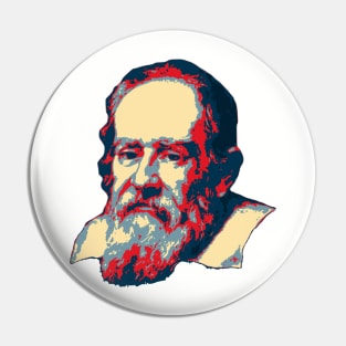 Galileo Galilei Pop Art Pin