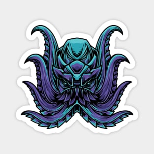 blue octopus monster Magnet