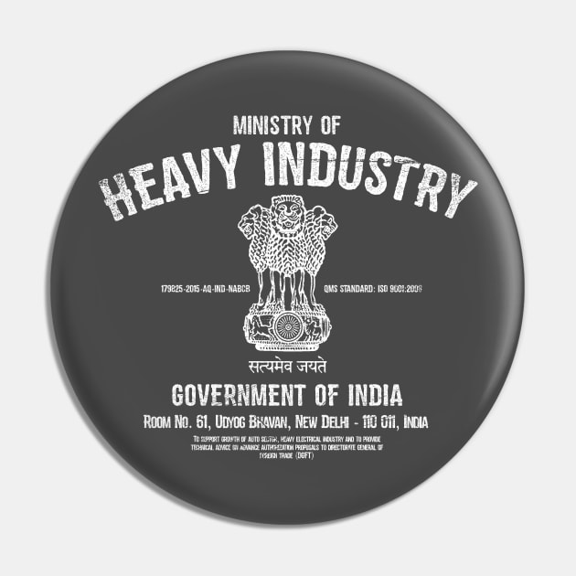 Ministry of Heavy Industry Pin by MindsparkCreative