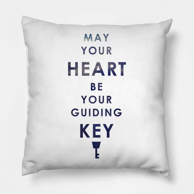 Kingdom Hearts - May your Heart be your Guiding Key Pillow by GysahlGreens