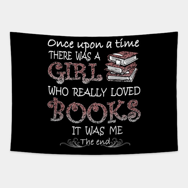 There Was A Girl Who Loved Books Tapestry by padune