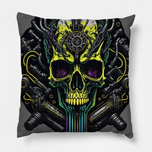 Cyborg Heads S02 D53 Pillow