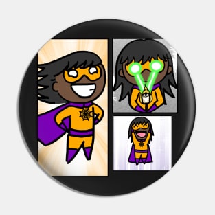 Halloween Superhero Pin