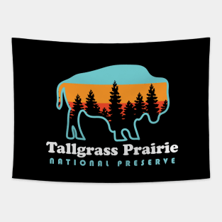 Tallgrass Prairie National Preserve Bison Kansas Tapestry