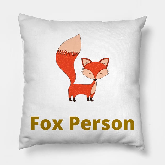 Fox Person - Fox Pillow by PsyCave