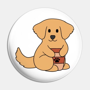 Golden Retriever Coffee Pin