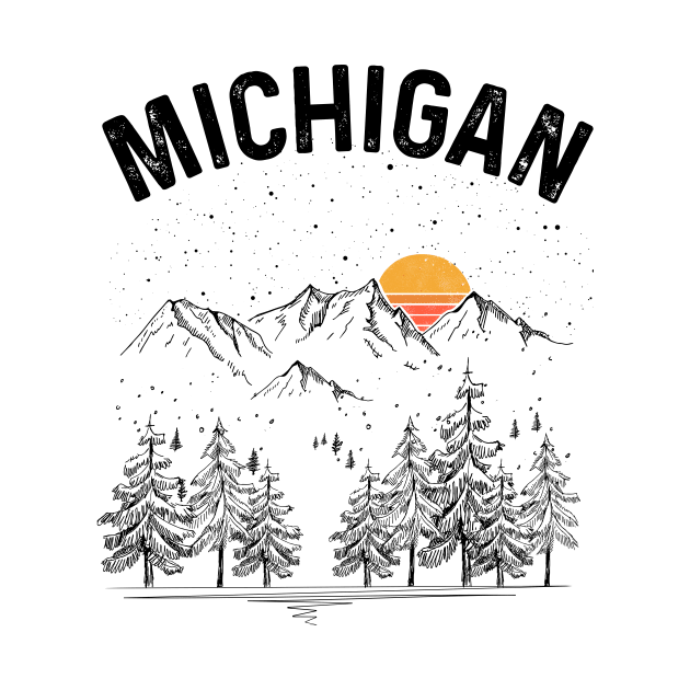 Michigan State Vintage Retro by DanYoungOfficial