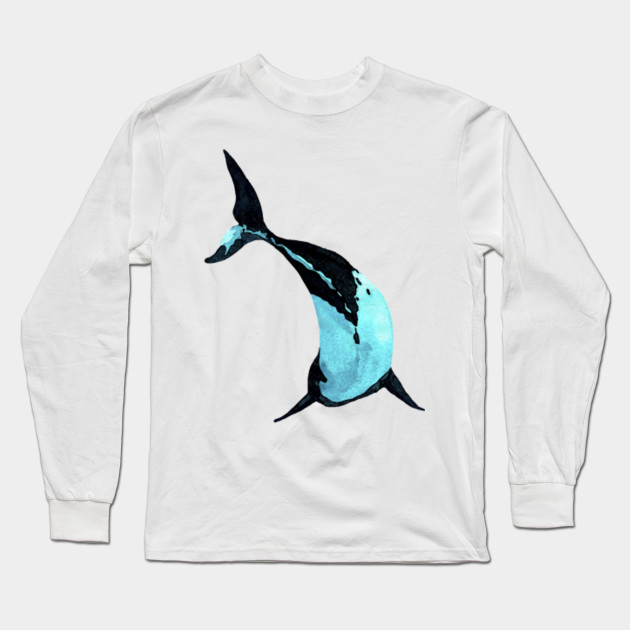 Humpback Whale Watercolor Humpback Whale Long Sleeve T Shirt