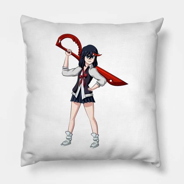 Ryuko casual pose - kill la kill Pillow by Aleina928