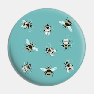 Fancy Bees Pin