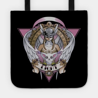 Digimon of light Angewomon - Angel wings - Cat Gatomon Tattoo Tote