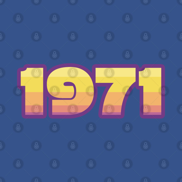 Discover 1971 retro date - 1971 Retro Vintage - T-Shirt