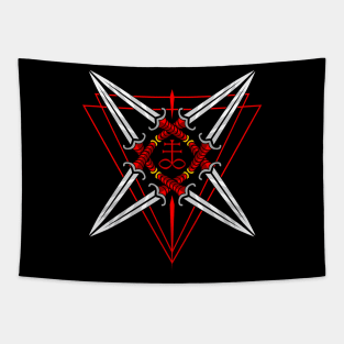 devil knives Tapestry