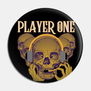 PLAYER ONE GAMING SKULLS HEADSET Pin