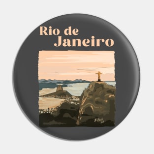 Rio de Janeiro Illustration - Brazil Pin