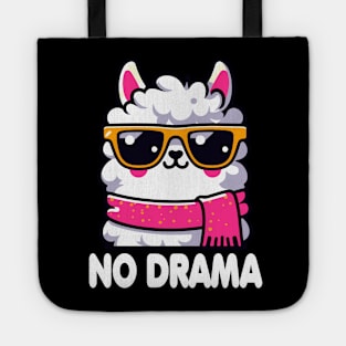 No Drama Funny Cute Llama For Alpaca Lover Tote