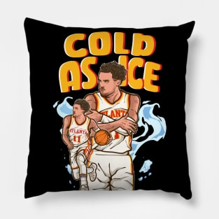 Trae Young "Cold As Ice" Cartoon Pillow