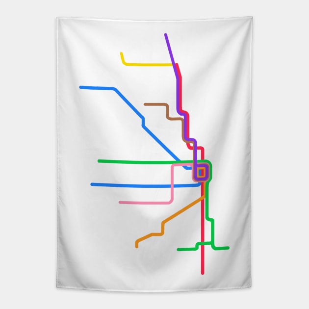 Chicago L Tapestry by simplistictees