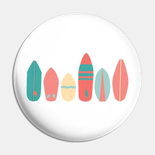 Retro Surfboards Pin