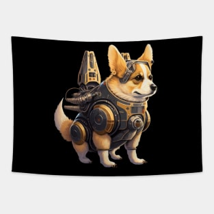 Robo Dog Astronaut Tapestry