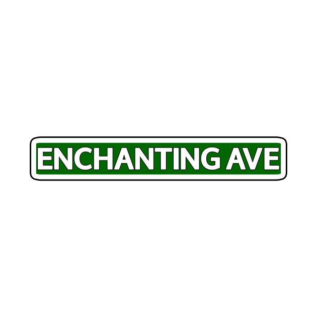 Enchanting Ave Street Sign by Mookle