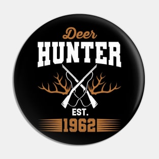 Gifts for 59 Year Old Deer Hunter 1962 Hunting 59th Birthday Gift Ideas Pin