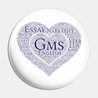 GMS English Tee Shirt Pin