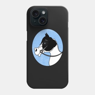 The Apollo - Black and White Paint Horse Phone Case