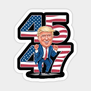 45 47 DONALD TRUMP DANCE Magnet