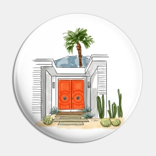 Palm Springs Orange Door- 2 Pin