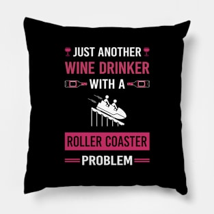 Wine Drinker Roller Coaster Coasters Rollercoaster Pillow